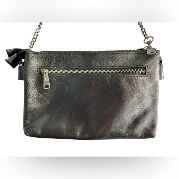 🛑SOLD🛑 Patricia Nash Black Leather Shoulder Bag with Chain Strap - Picture 5 of 15